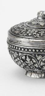 Doos - voor geneeskrachtige kruiden of tabak - Zilver - Doos