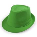 Trilby hoed groen verkleed accessoire 57 cm - Gangsterhoeden, Verzenden, Nieuw