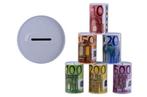 Metalen spaarpot eurobiljet print 2 van €2,99 voor €1,79, Ophalen of Verzenden, Nieuw
