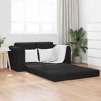 vidaXL Slaapbank Zwart 148 x 71 x 83 cm Fluweel, Huis en Inrichting, Verzenden, Nieuw, Stof, Minder dan 150 cm