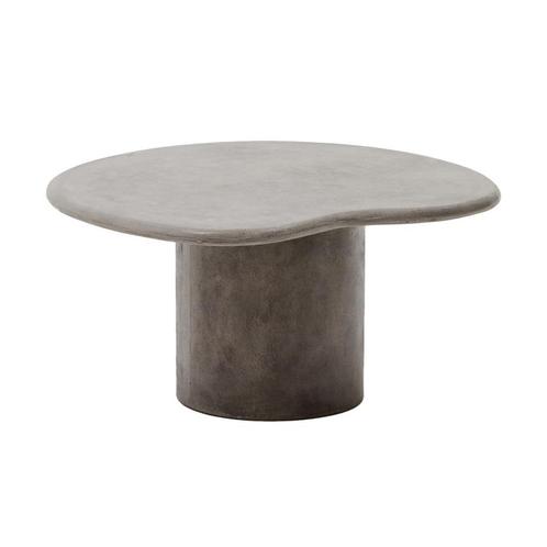 *WOONWINKEL* Kave Home Macarella Organische Salontafel Beton, Tuin en Terras, Tuinsets en Loungesets, Nieuw, Verzenden