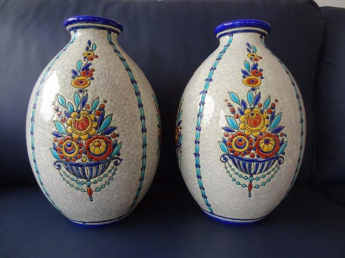 Boch Frères - Charles Catteau - Vaas (2) - D.944 - Keramiek, Antiek en Kunst, Antiek | Glas en Kristal