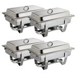 Olympia Milan chafing dish set GN 1/1 (4 stuks), Verzenden