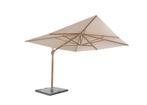 4 Seasons Outdoor Hacienda parasol 300 x 400 cm zand, wood, Ophalen of Verzenden, Nieuw