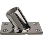 Railingsteun 22mm 60 graden met Rechte Voet Rvs, Ophalen of Verzenden, Nieuw