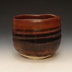 Ijzerglazuur theekop (Tetsuy Chawan) - Hori Toshiro -