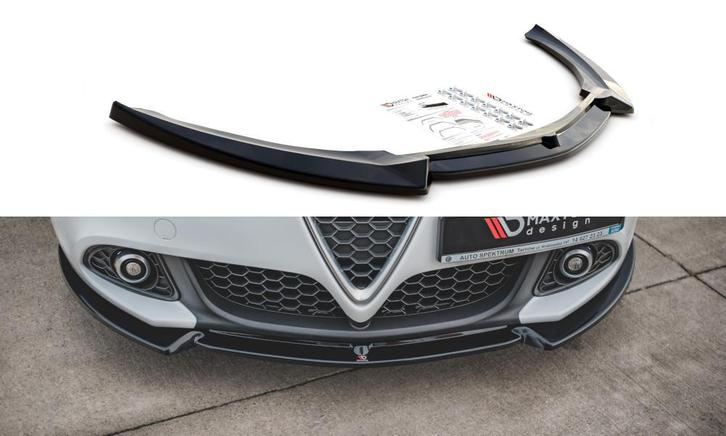 Voorspoiler V.3 Alfa Romeo Giulietta Facelift Glanzend Zwart, Auto-onderdelen, Carrosserie en Plaatwerk, Ophalen of Verzenden
