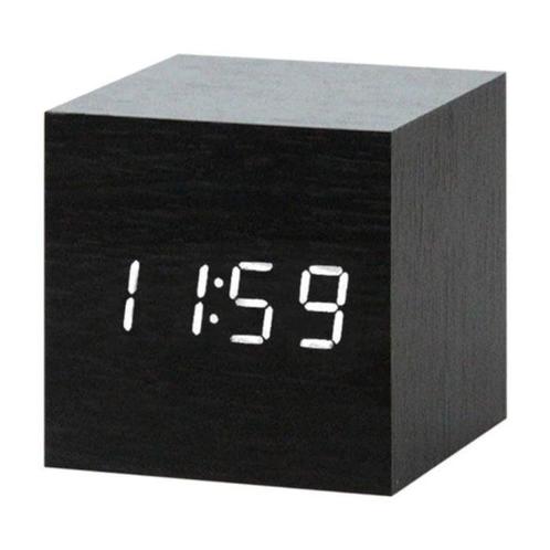 Houten Digitale LED Klok - Wekker Alarm  Snooze Helderheid, Witgoed en Apparatuur, Wekkers, Nieuw, Verzenden
