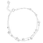 Zilveren Bolletjes en Sterretjes Armband 925, Verzamelen, Verzenden, Nieuw
