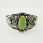 Zonder Minimumprijs - Armband Zilver Turquoise - Navajo -, Sieraden, Tassen en Uiterlijk, Armbanden, Nieuw