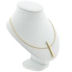 Gouden Niessing collier met diamant; 0,05 ct. (Ketting), Gebruikt, Overige kleuren, Ophalen of Verzenden, Met edelsteen