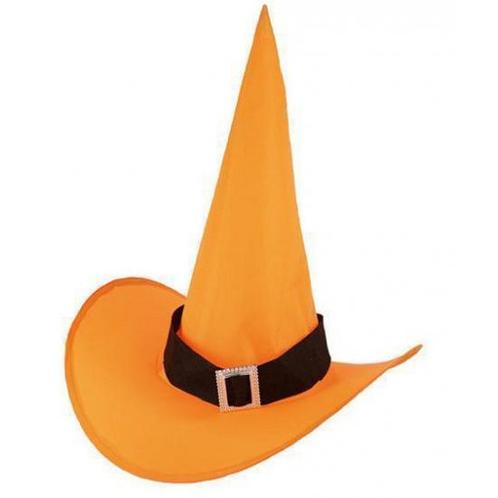 Oranje heksenhoed voor volwassenen - Heksen hoeden, Hobby en Vrije tijd, Feestartikelen, Ophalen of Verzenden