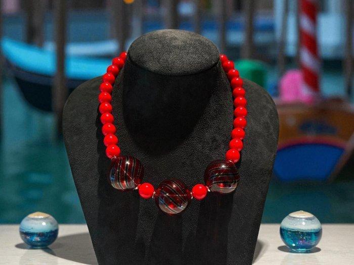 Vetro di Murano - Halsketting - Murano-glas ketting, Antiek en Kunst, Antiek | Glas en Kristal