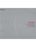 1990 HONDA PRELUDE BROCHURE JAPANS, Boeken, Nieuw, Honda, Author