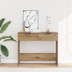 vidaXL Wandtafel 90x36x75 cm bewerkt hout artisanaal, Huis en Inrichting, Tafels | Bijzettafels, Verzenden, Nieuw
