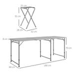 TRUUSK Picknickset Klaptafel Met Stoelen Campingtafel Met St, Caravans en Kamperen, Kampeermeubelen, Verzenden, Nieuw