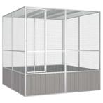 vidaXL Vogelkooi 213,5x217,5x211,5 cm gegalvaniseerd staal, Verzenden, Nieuw