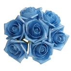 foam roos Emilia antique blauw/ice doos 42 Parelmoer bloemen, Huis en Inrichting, Nieuw, Ophalen of Verzenden