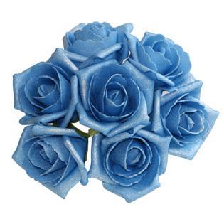 foam roos Emilia antique blauw/ice doos 42 Parelmoer bloemen, Huis en Inrichting, Woonaccessoires | Kunstplanten en Kunstbloemen