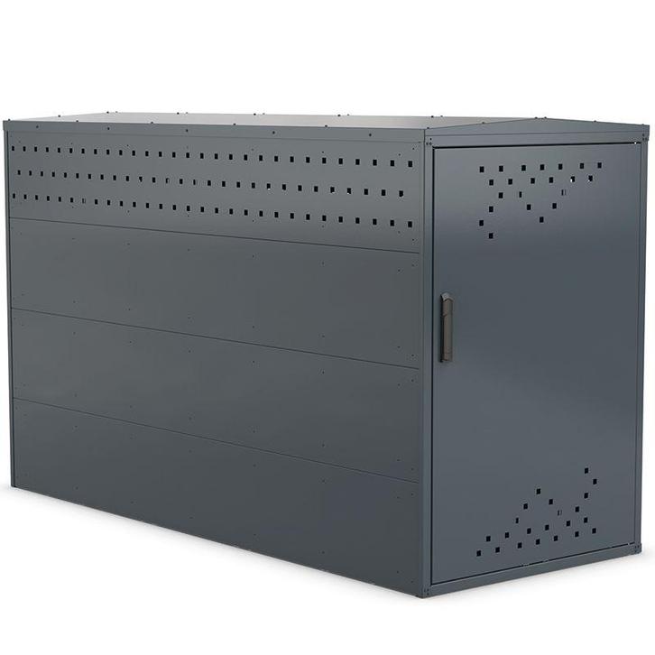 Fietsbox 1 fiets plat dak - RAL 7016, Fietsen en Brommers, Fietsaccessoires | Overige Fietsaccessoires