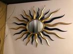 SPIEGEL ZWART-GOUD- B189 X H124 CM, Huis en Inrichting, Woonaccessoires | Spiegels, Ophalen, 100 tot 150 cm, Nieuw, 125 cm of meer
