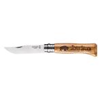 Opinel Zakmes N°08 Animalia Bison RVS/hout, Nieuw
