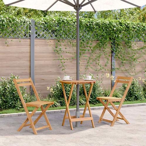 vidaXL Tuintafel inklapbaar 60x75 cm massief acaciahout, Tuin en Terras, Tuintafels, Nieuw, Hout, Verzenden