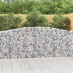 vidaXL Schanskorf gewelfd 400x30x100/120 cm gegalvaniseerd, Tuin en Terras, Bloembakken en Plantenbakken, 100 cm of meer, Verzenden