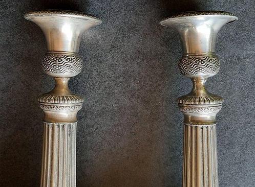 Kaarsenhouder (2) - .800 zilver, Antiek en Kunst, Antiek | Goud en Zilver
