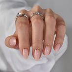 Gold en Almond Nagels Set - Press On Nails - 30 Stuks, Verzenden, Nieuw