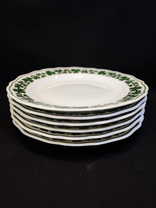 Meissen - Bord (6) - Ø 25,2 cm 6er Set antike große Teller, Antiek en Kunst, Antiek | Glas en Kristal