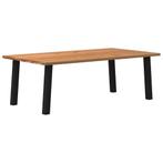 vidaXL Eettafel rechthoekig 220x120x74 cm massief eikenhout, Verzenden, Nieuw