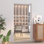 vidaXL Binnendeur 102,5x201,5 cm ESG-glas en aluminium wit, Verzenden, Nieuw