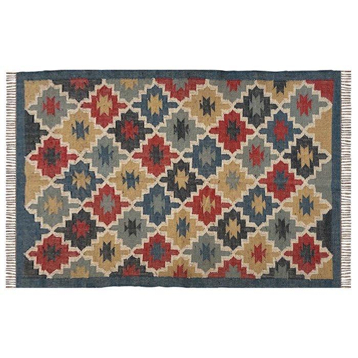 india - Vintage geïnspireerde wolkilim - Vloerkleed - 180 cm, Huis en Inrichting, Stoffering | Tapijten en Kleden