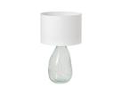 Tafellamp CLASSIC 60cm wit Lampenkap recycled glass - 44495, Huis en Inrichting, Ophalen of Verzenden, Nieuw