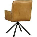 Leren draaibare eetkamerstoel Elite - Kenia Walnut (cognac), Overige kleuren, Nieuw, Leer, Ophalen of Verzenden