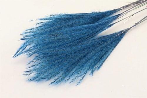 Fluffy Grass Blauw 10st, Huis en Inrichting, Woonaccessoires | Kunstplanten en Kunstbloemen, Nieuw, Ophalen of Verzenden