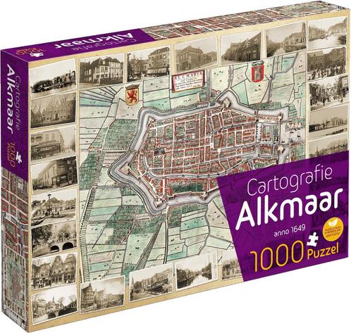 Cartografie Alkmaar Puzzel (1000 stukjes) | Tuckers Fun, Hobby en Vrije tijd, Denksport en Puzzels, Nieuw, Verzenden