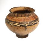 Oud-Grieks Terracotta Beschilderde pot