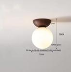 Moderne LED Plafondlamp – Glas en IJzer Nordic Stijl Binnen, Huis en Inrichting, Lampen | Spots, Verzenden, Nieuw