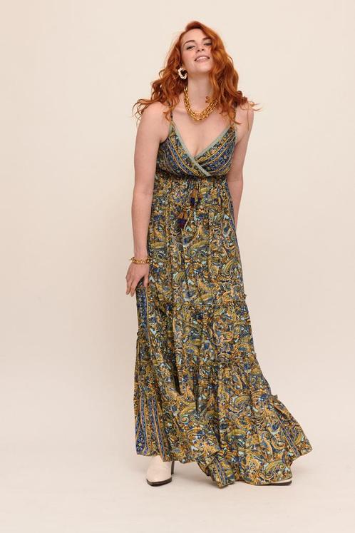 Boho maxi zijde strapless jurk ROOD, elastische rug,, Kleding | Dames, Jurken