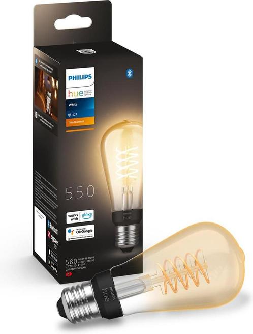 Philips Hue filament Edison lamp ST64 warmwit licht - 1-pack, Huis en Inrichting, Lampen | Overige, Zo goed als nieuw, Ophalen of Verzenden