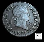 Koninkrijk Spanje. Fernando VII. 2 Maravedís 1827 - Segovia