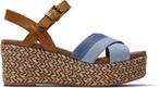 Toms Willow Dames Wedge - Navy - Maat 41, Nieuw, Verzenden