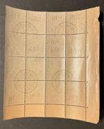 België 1945 - Uitgifte Van Acker -10% - Blok van 16 - Met, Gestempeld