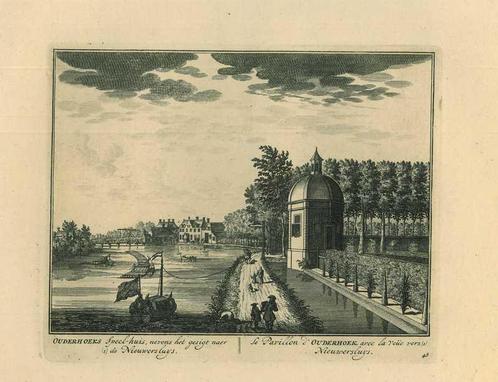 Zicht op Nieuwersluis, Antiek en Kunst, Kunst | Etsen en Gravures