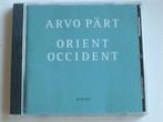Arvo Pärt - Orient Occident, Cd's en Dvd's, Cd's | Klassiek, Verzenden, Zo goed als nieuw