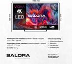 Salora FOD55UV - 4K TV - 55 inch tv - Smart TV - Borderless, Verzenden, Nieuw