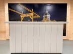 Steigerhouten Bar - Wit, Ophalen of Verzenden, Nieuw, Inclusief barstoelen
