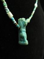 Oud-Egyptisch Ketting van turkoois en faience mummiekralen